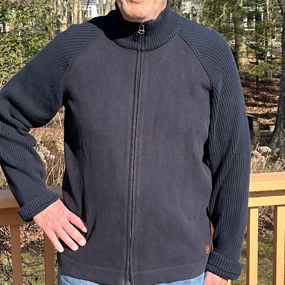 Hugo Boss cotton-blend navy sweater L-XL - Picture 1 of 10